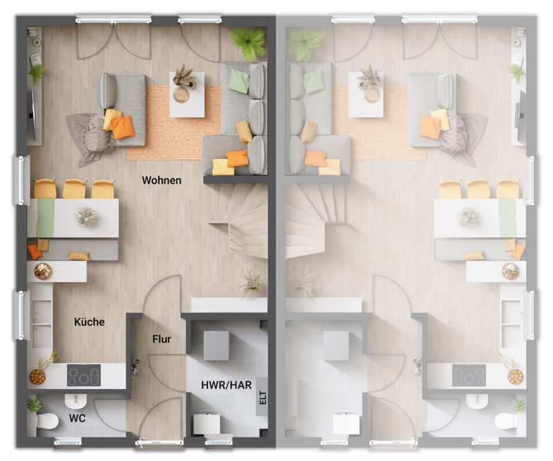 Doppelhaushälfte zum Kauf provisionsfrei 404.583 € 5 Zimmer 140 m²<br/>Wohnfläche 500 m²<br/>Grundstück ab sofort<br/>Verfügbarkeit Waldbröl Waldbröl 51545