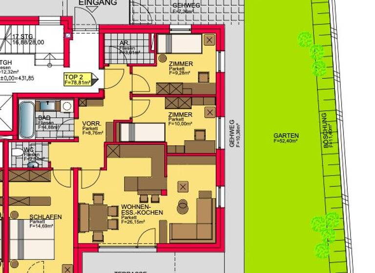 Wohnung zum Kauf - Erstbezug 664.000 € 4 Zimmer EG Wals-Siezenheim 5071