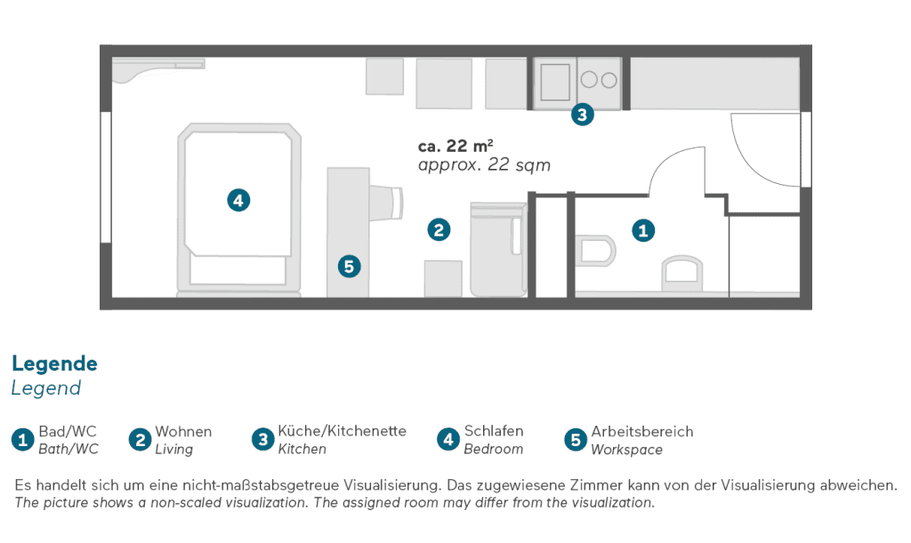 Wohnung zur Miete Wohnen auf Zeit 1.971 € 1 Zimmer 22 m²<br/>Wohnfläche ab sofort<br/>Verfügbarkeit Paschstraße Dom Pedro München 80637