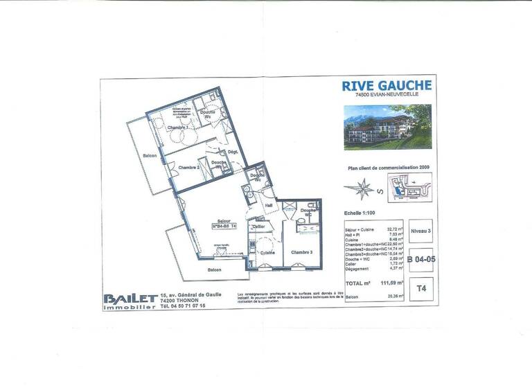 Wohnung zum Kauf 728.000 € 111 m² Neuvecelle 74500