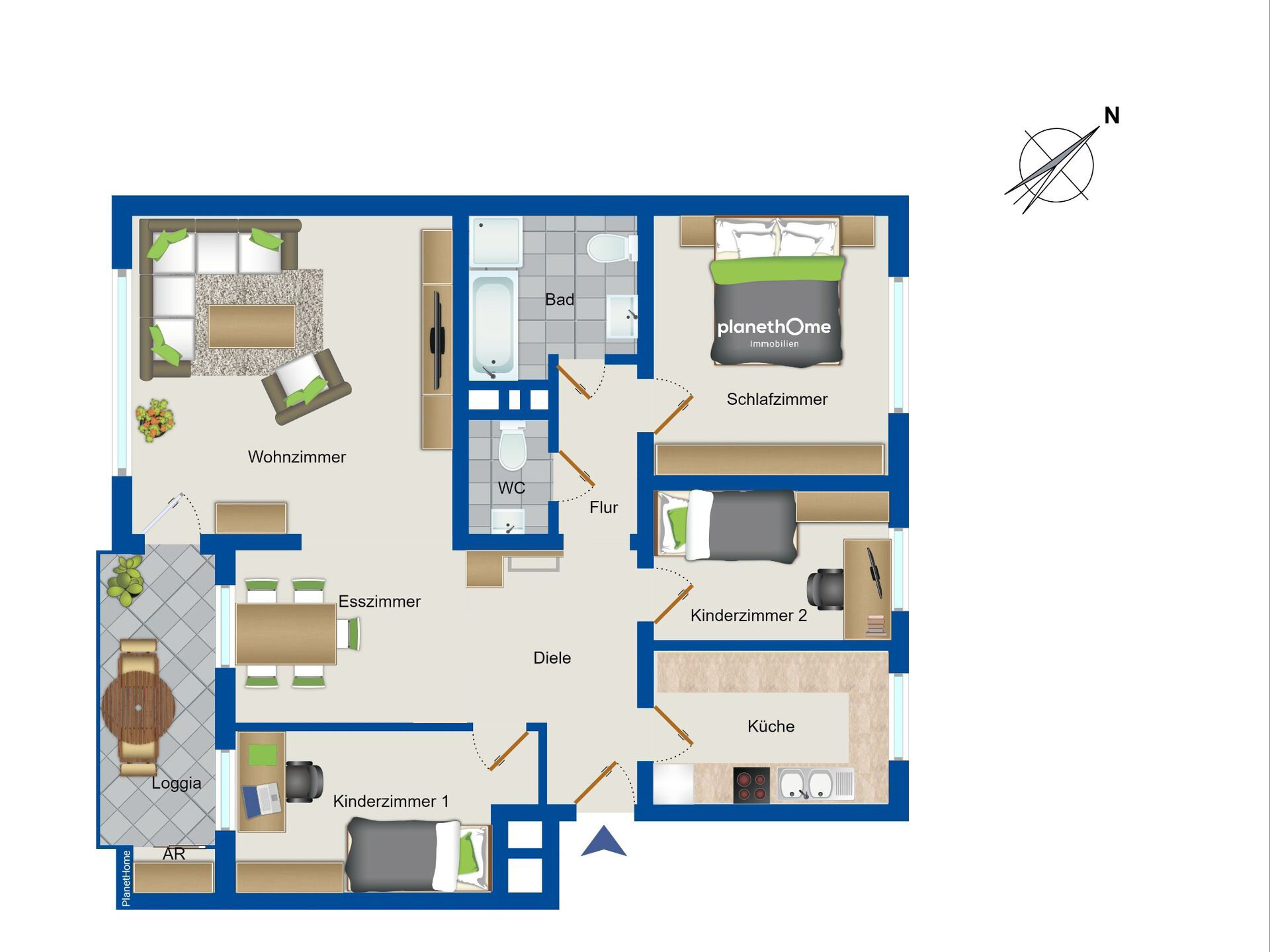 Wohnung zum Kauf 190.000 € 3,5 Zimmer 97 m²<br/>Wohnfläche 3.<br/>Geschoss Ellerau 25479