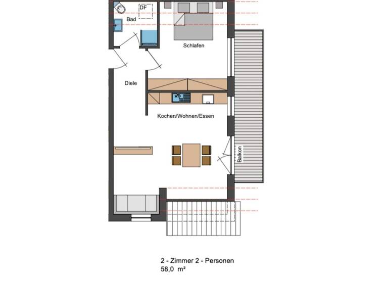 WG-Zimmer zur Miete - Erstbezug 613 € 2 Zimmer 58,3 m² 2. Geschoss frei ab 01.05.2026 Mühlenweg 23 Grafenhausen 79865