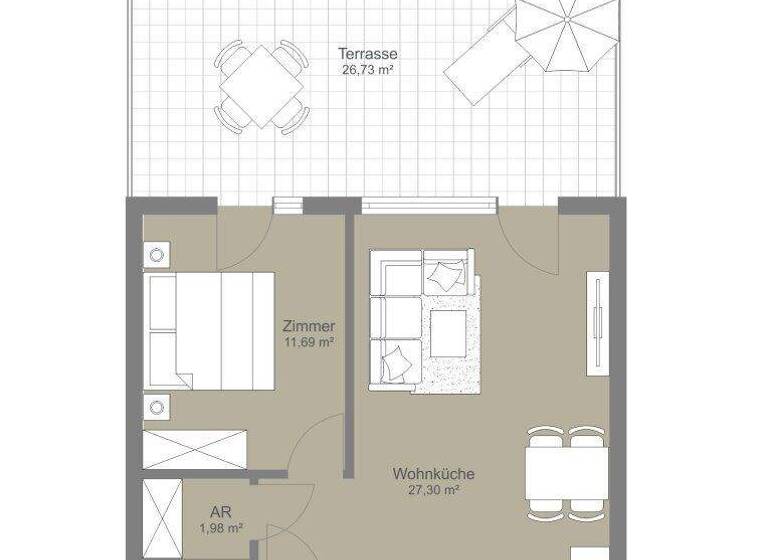 Terrassenwohnung zum Kauf - Erstbezug 256.000 € 2 Zimmer 50,1 m² 1. Geschoss frei ab sofort Bachgasse 1 Wolkersdorf im Weinviertel 2120