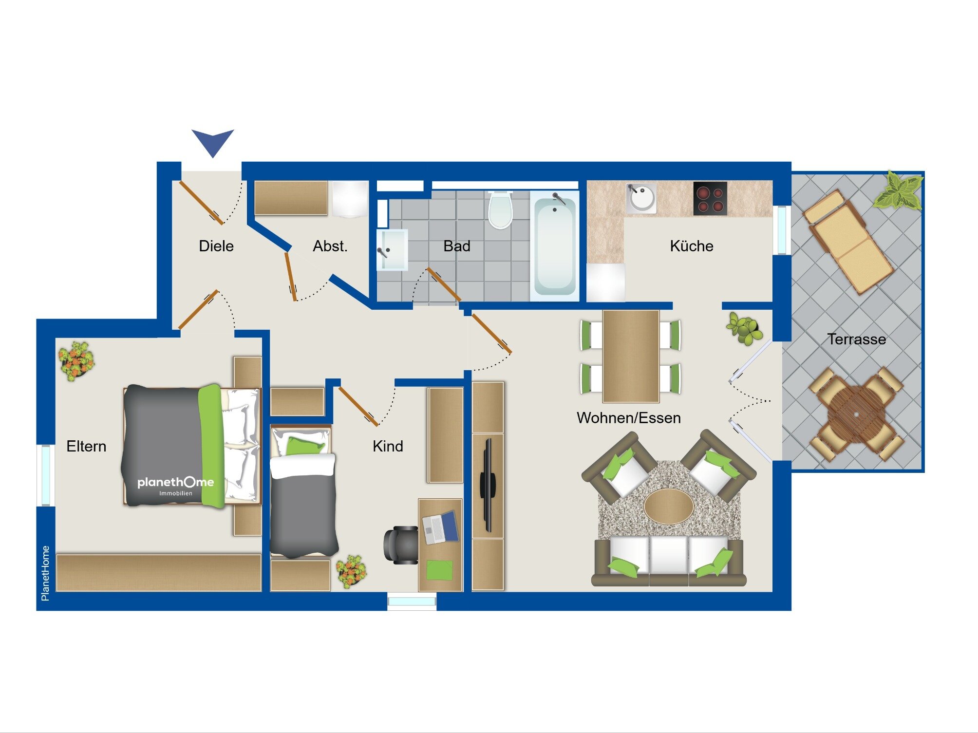 Wohnung zum Kauf 298.000 € 3 Zimmer 73 m²<br/>Wohnfläche Nienhagen 18211