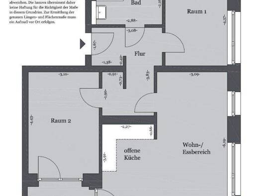 Wohnung zur Miete 786 € 3 Zimmer 71,5 m² 3. Geschoss frei ab 01.04.2026 Kattenbrookstrift 115 Bemerode Hannover 30539