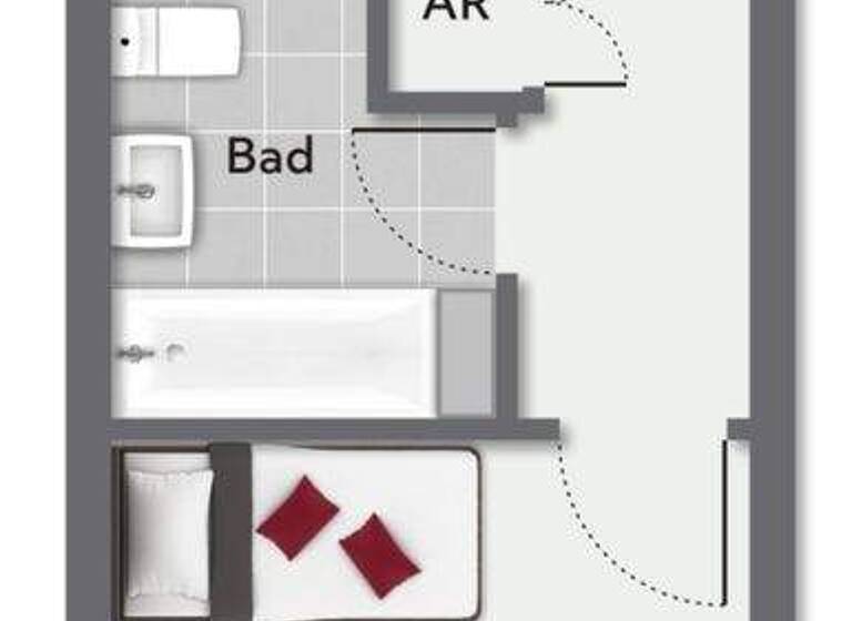 Studio zum Kauf 119.000 € 1 Zimmer 38 m² 2. Geschoss Erkrath 40699