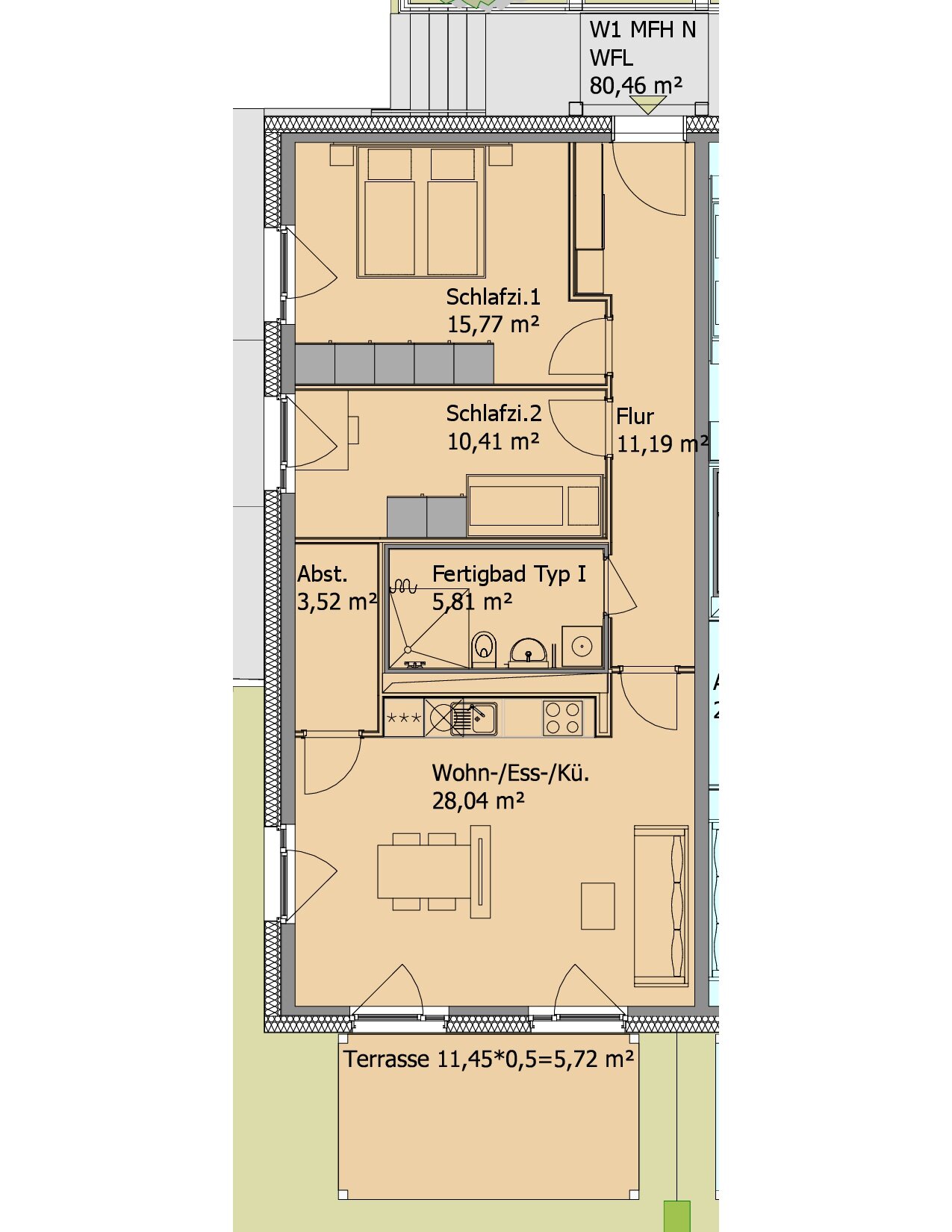 Wohnung zum Kauf provisionsfrei als Kapitalanlage geeignet 412.000 € 3 Zimmer 80,5 m²<br/>Wohnfläche Hauptstraße 30 Denkendorf Denkendorf 85095