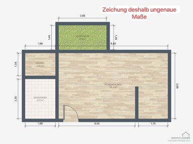 Wohnung zur Miete 580 € 1 Zimmer 32 m² Schlosserstraße 18 Georgenvorstadt Rastatt 76437