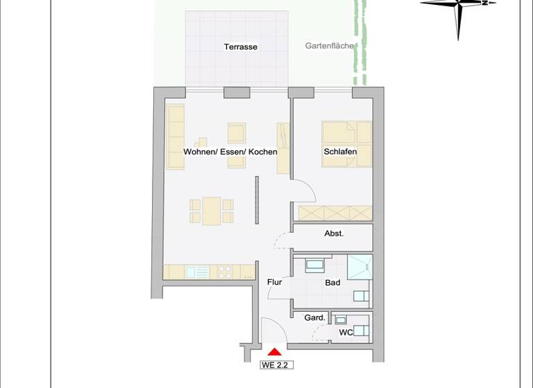 Wohnung zum Kauf - Erstbezug 399.000 € 2 Zimmer 73,8 m² EG Telgte 48291