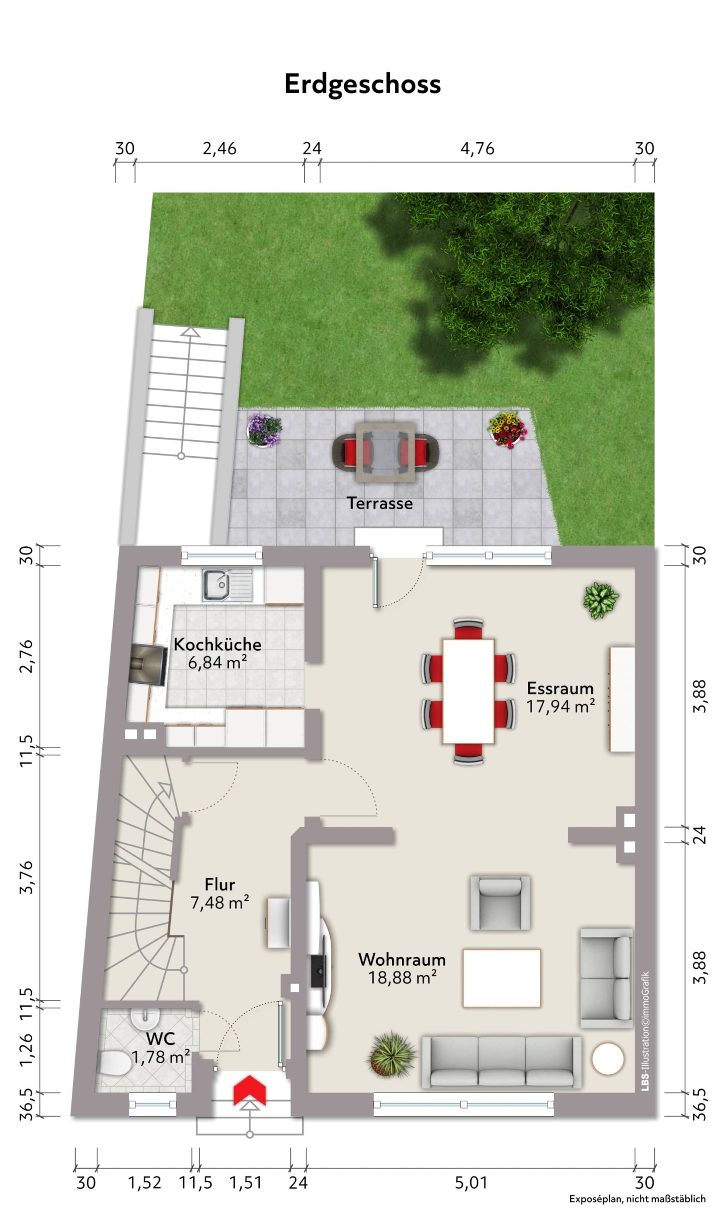 Reihenmittelhaus zum Kauf 349.000 € 4,5 Zimmer 106 m²<br/>Wohnfläche 708 m²<br/>Grundstück Dürwiß Eschweiler 52249