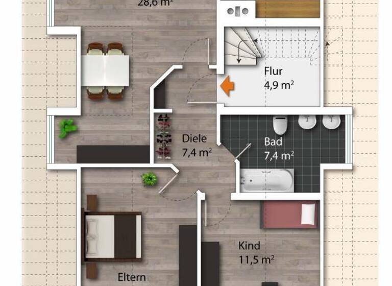 Wohnung zum Kauf 390.000 € 3 Zimmer 80,8 m²<br/>Wohnfläche 2.<br/>Geschoss ab sofort<br/>Verfügbarkeit Langengeisling Erding 85435