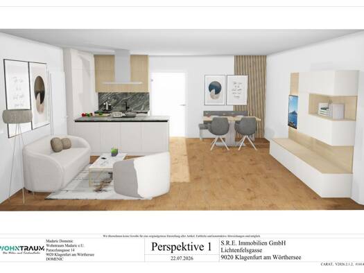Wohnung zum Kauf - Erstbezug 575.000 € 3 Zimmer 79,9 m² 1. Geschoss Innere Stadt Klagenfurt am Wörthersee 9020