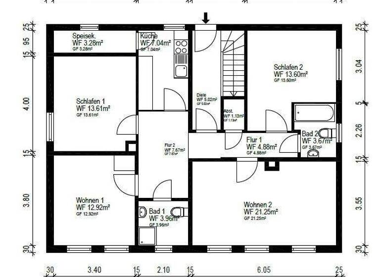 Haus zum Kauf 205.000 € 7 Zimmer 175 m² 874 m² Grundstück Bücken Bücken / Altenbücken 27333