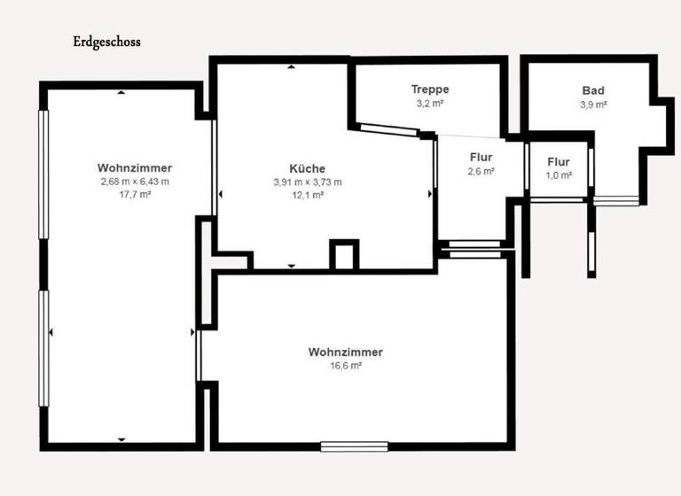 Doppelhaushälfte zum Kauf 170.000 € 5 Zimmer 110 m² 340 m² Grundstück Neue Straße 4 Wermsdorf 04779