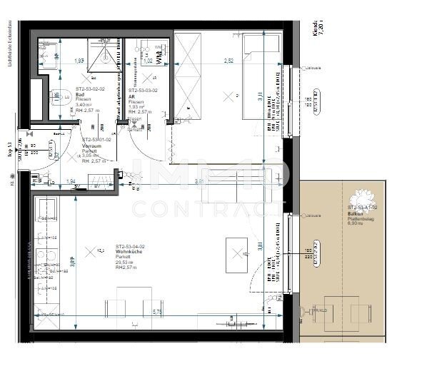 Wohnung zum Kauf 174.772 € 1 Zimmer 37,9 m²<br/>Wohnfläche 2.<br/>Geschoss Wiener Neustadt 2700