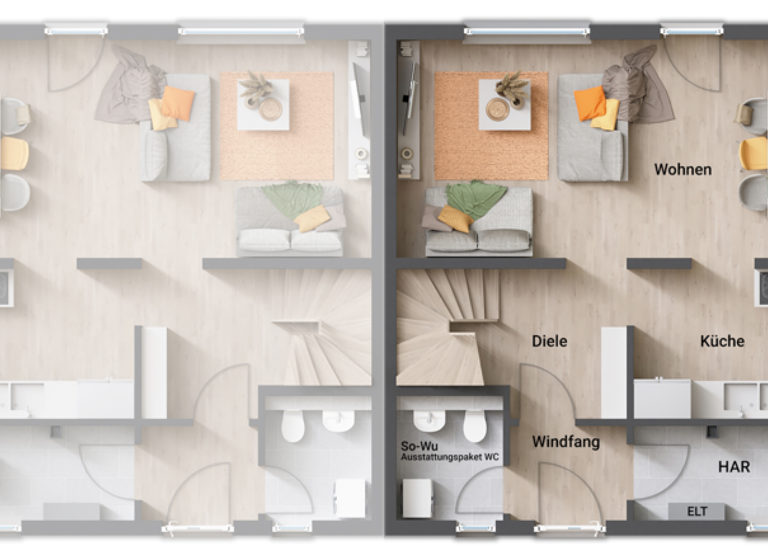 Doppelhaushälfte zum Kauf provisionsfrei 389.725 € 4 Zimmer 104 m² 300 m² Grundstück Stolzenhagen Panketal 16341