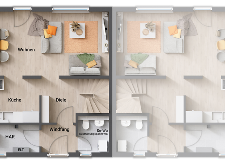 Doppelhaushälfte zum Kauf 398.000 € 4 Zimmer 100 m² 340 m² Grundstück Lippramsdorf Haltern am See 45721