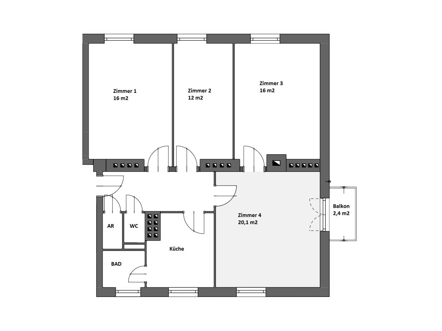 Wohnung zur Miete 658 € 4,5 Zimmer 86,5 m²<br/>Wohnfläche 2.<br/>Geschoss Wiener Straße 74 Kapfenberg 8605