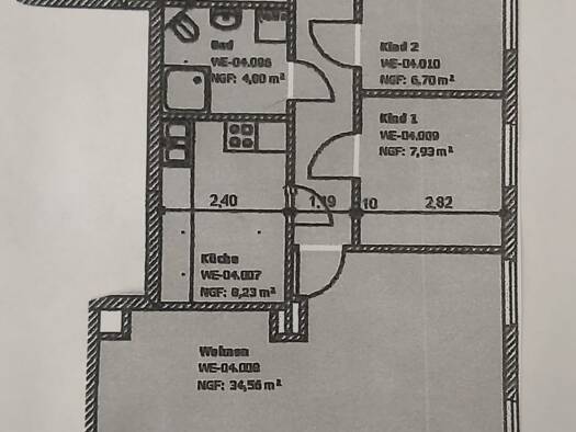 Wohnung zur Miete 1.000 € 4 Zimmer 110 m² Geschoss 1/2 frei ab 01.10.2026 Arbergen Ost 28307