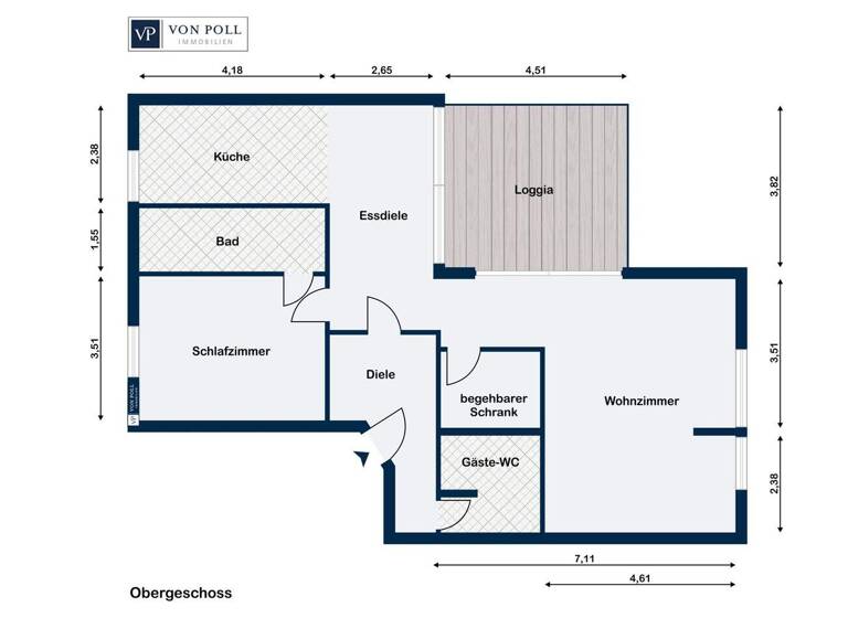 Wohnung zum Kauf 429.000 € 2 Zimmer 102,2 m² 6. Geschoss Innenhafen Wilhelmshaven 26382