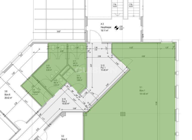Büro zur Miete provisionsfrei 8,50 € 570 m² Bürofläche teilbar ab 570 m² Heißen Mülheim an der Ruhr 45472