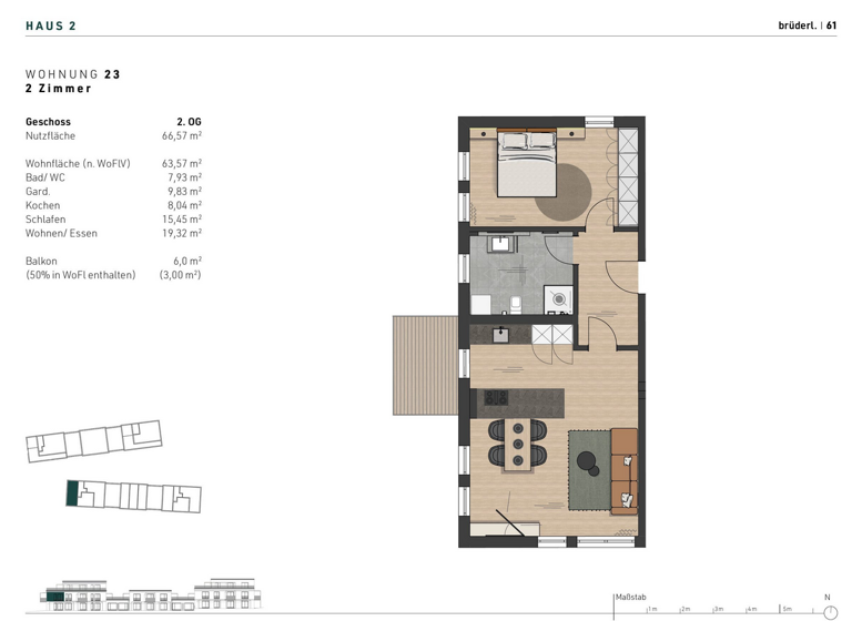 Wohnung zum Kauf - Erstbezug provisionsfrei 501.000 € 2 Zimmer 64 m² Bad Endorf 83093