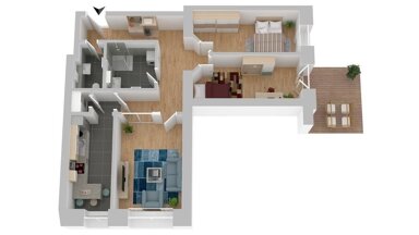 Wohnung zur Miete 1.000 € 3 Zimmer 76,9 m² EG frei ab sofort Bahnhofstr. 5 Weißig (Hauptstr.) Dresden 01259