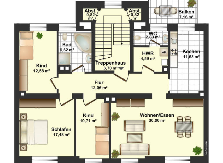 Wohnung zum Kauf 124.000 € 4 Zimmer 112 m² Altenburg 04600