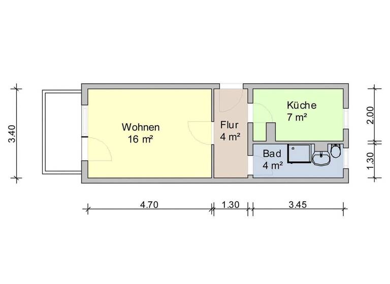 Wohnung zur Miete 240 € 1 Zimmer 32 m² 1. Geschoss frei ab 16.03.2026 Eckersbacher Höhe 21 Eckersbach Zwickau 08066