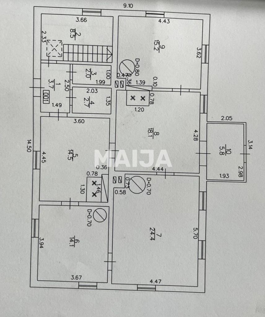 Einfamilienhaus zum Kauf 65.000 € 4 Zimmer 72 m²<br/>Wohnfläche 115 m²<br/>Grundstück "Muizgali", Padures pag., Kuldigas nov., LV-3321 Padure 3321