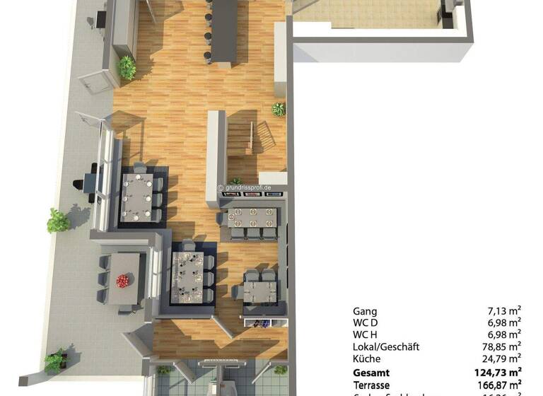Restaurant zur Miete - Erstbezug 1.458 € 78,9 m² Gastrofläche Aschau 6274