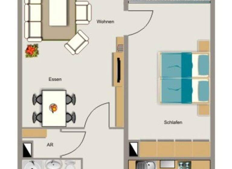 Wohnung zur Miete nur mit Wohnberechtigungsschein 352 € 2,5 Zimmer 59,7 m² 3. Geschoss Einsteinstraße 9 Methler Kamen 59174