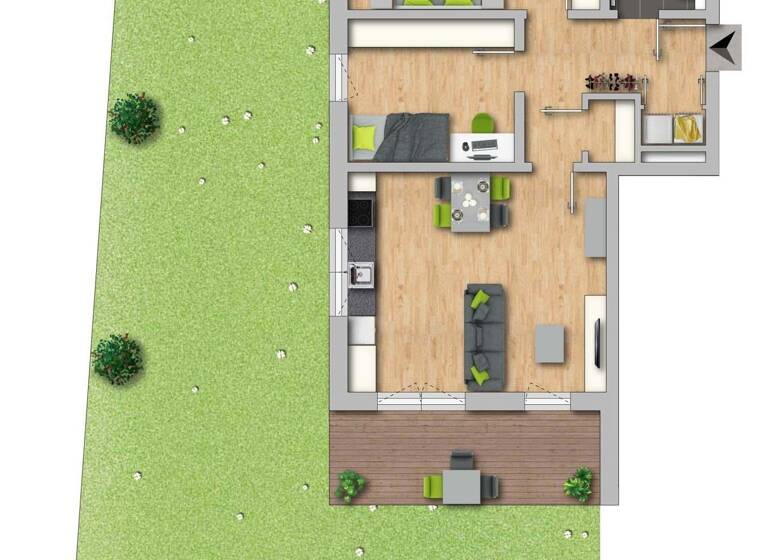 Wohnung zum Kauf 517.500 € 3 Zimmer 75 m²<br/>Wohnfläche Altenfurt Nürnberg 90475