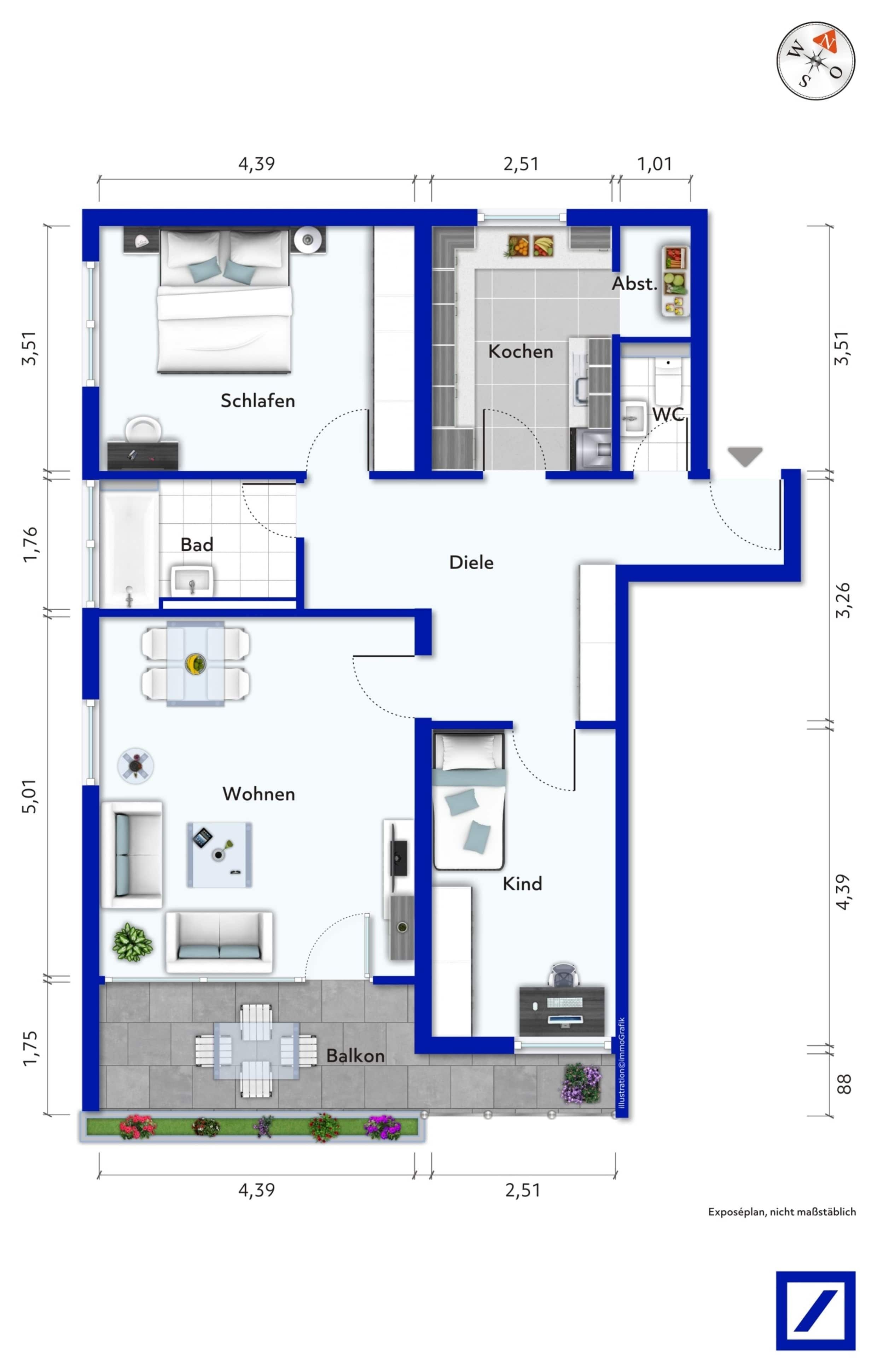 Wohnung zum Kauf 210.000 € 3 Zimmer 81,3 m²<br/>Wohnfläche Königsfeld Königsfeld 78126