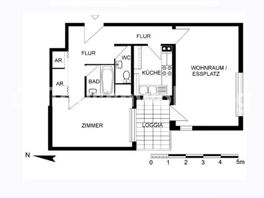 Wohnung zur Miete Tauschwohnung 401 € 2 Zimmer 58,5 m² 2. Geschoss Tegel Berlin 13439