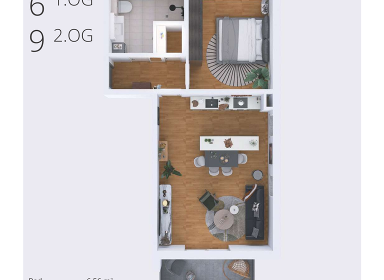 Wohnung zum Kauf - Erstbezug provisionsfrei als Kapitalanlage geeignet 312.890 € 2 Zimmer 67 m² Fliederstraße 14 Wernberg Wernberg-Köblitz 92533
