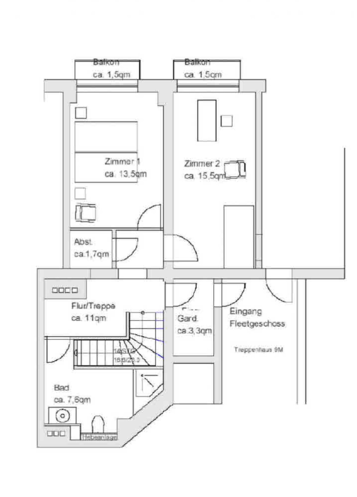 Maisonette zur Miete 2.070 € 3 Zimmer 102 m²<br/>Wohnfläche UG<br/>Geschoss ab sofort<br/>Verfügbarkeit Alter Teichweg 9 Barmbek - Süd Hamburg 22081