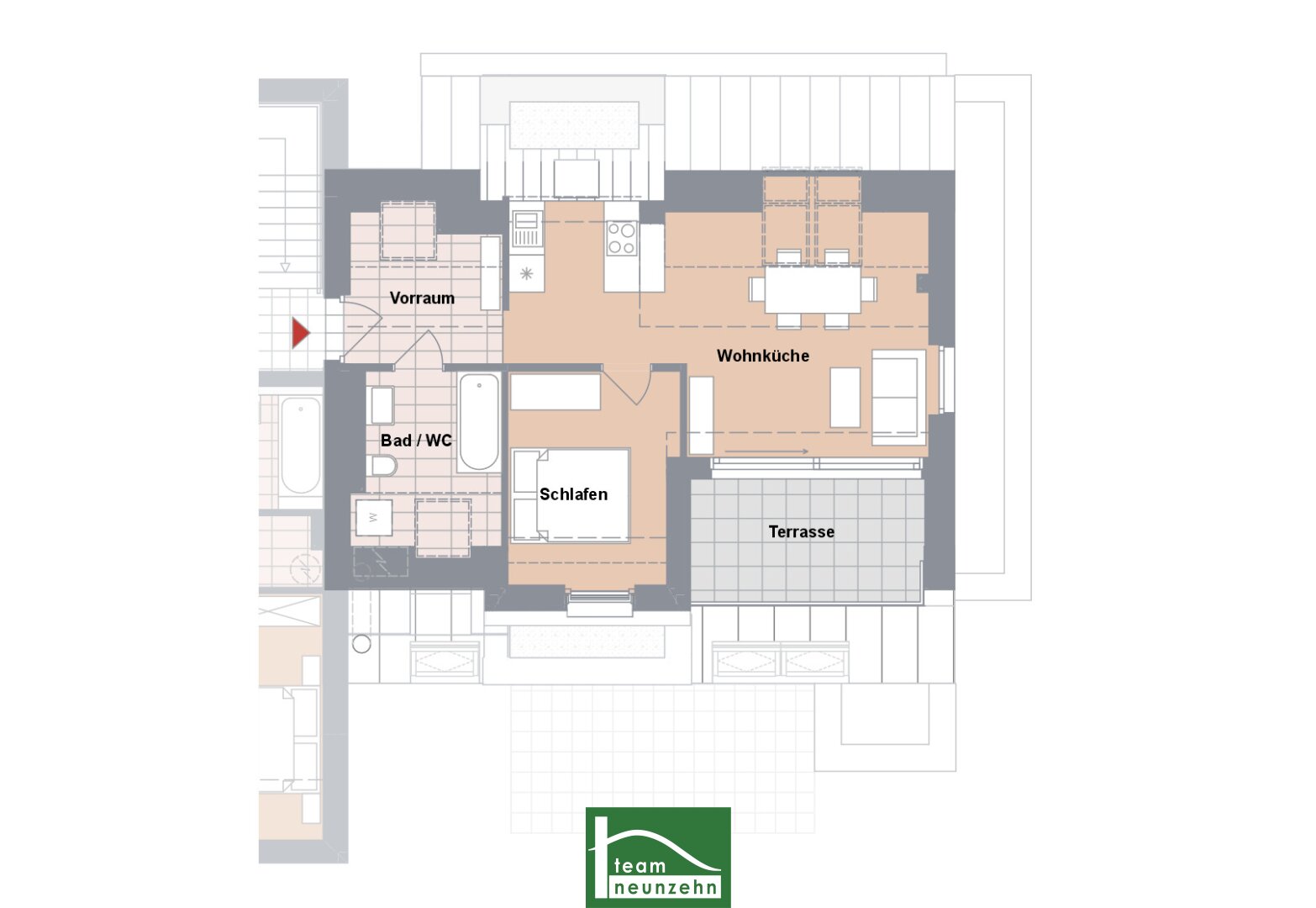 Wohnung zum Kauf provisionsfrei 250.501 € 2 Zimmer 54,8 m²<br/>Wohnfläche 2.<br/>Geschoss Heimkehrergasse 29 Wien 1100