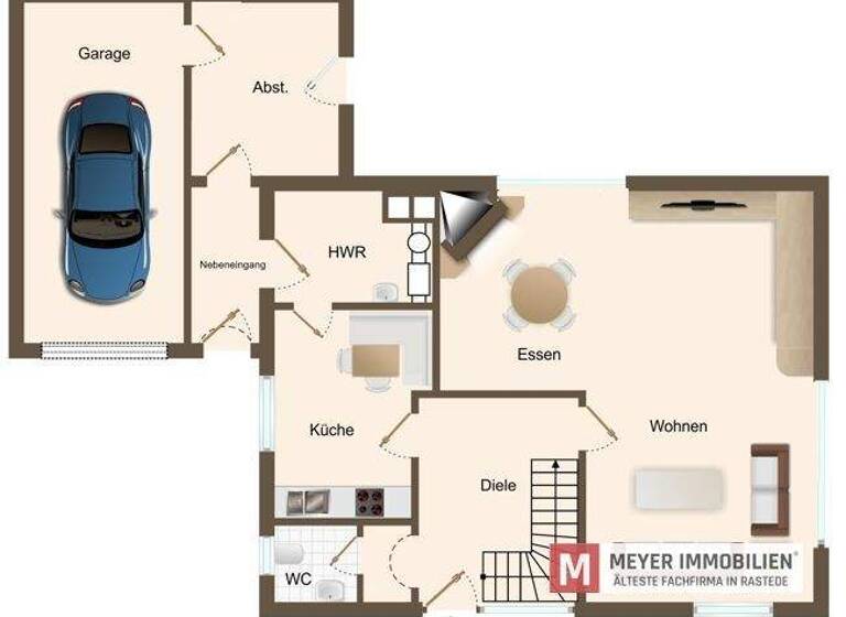 Einfamilienhaus zum Kauf 339.000 € 3 Zimmer 120 m² 675 m² Grundstück Rastede I Rastede 26180