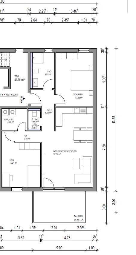 Wohnung zum Kauf provisionsfrei 606.272 € 3 Zimmer 94,7 m²<br/>Wohnfläche Griesheim Frankfurt 65933