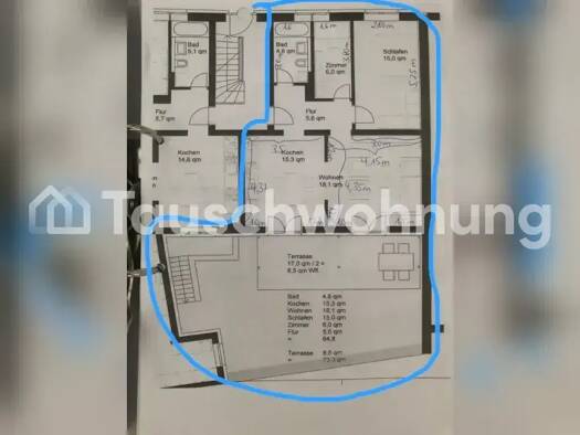 Wohnung zur Miete Tauschwohnung 1.440 € 3 Zimmer 73 m² Raderberg Köln 50968