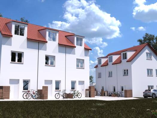 Reihenmittelhaus zum Kauf - Erstbezug provisionsfrei 479.000 € 5,5 Zimmer 107,5 m² 97 m² Grundstück Burgweinting-Harting Regensburg / Harting 93055