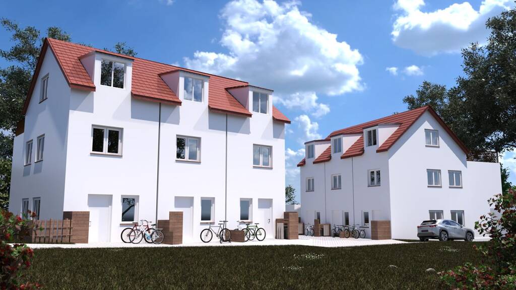 Reihenmittelhaus zum Kauf - Erstbezug provisionsfrei 479.000 € 5,5 Zimmer 107,5 m² 97 m² Grundstück Burgweinting-Harting Regensburg 93055