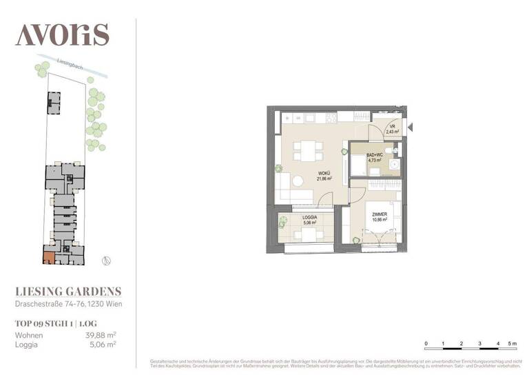 Wohnung zum Kauf - Erstbezug provisionsfrei 259.000 € 2 Zimmer 39,9 m² 1. Geschoss Wien 1230