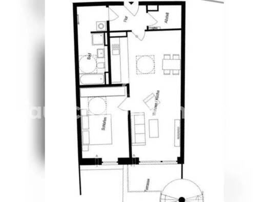 Wohnung zur Miete Tauschwohnung 1.179 € 2 Zimmer 69 m² 1. Geschoss Wandsbek Hamburg 22041