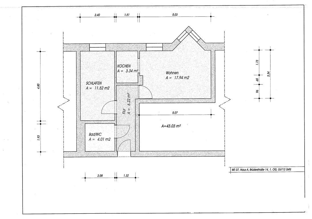 Wohnung zur Miete 250 € 2 Zimmer 43,3 m²<br/>Wohnfläche ab sofort<br/>Verfügbarkeit Zeitz Zeitz , Elster 06712