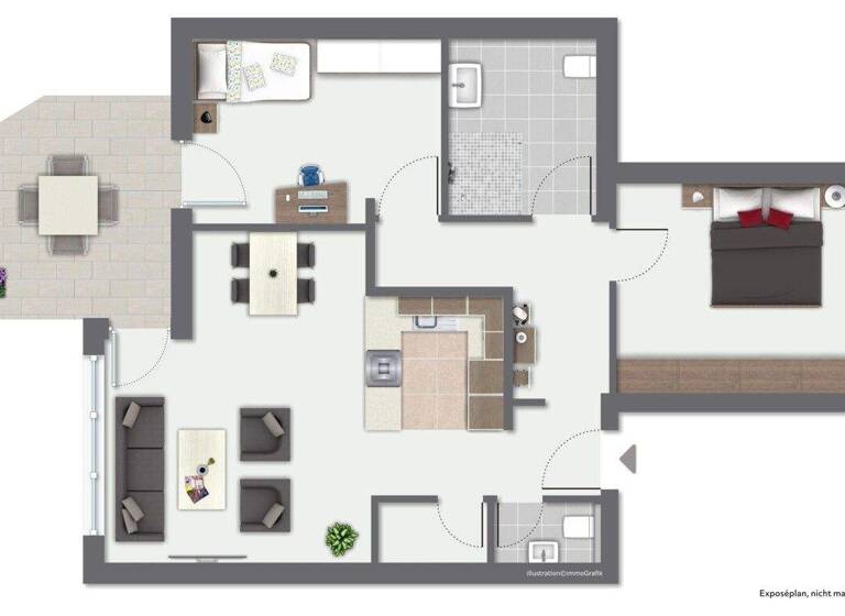 Wohnung zur Miete 810 € 3,5 Zimmer 84 m² EG frei ab 01.07.2026 Dunningen 78655