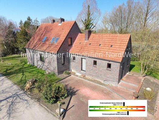 Einfamilienhaus zum Kauf 369.000 € 7 Zimmer 131 m² 1.324 m² Grundstück Osterhammsweg 7 Asel Wittmund 26409