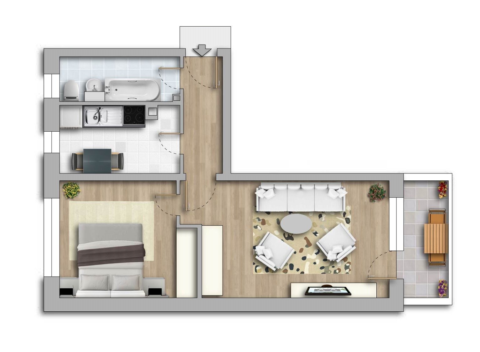 Wohnung zur Miete 296 € 2 Zimmer 50,9 m²<br/>Wohnfläche 3.<br/>Geschoss Caspar-David-Friedrich-Straße 9 Südliche Neustadt Halle (Saale) 06124