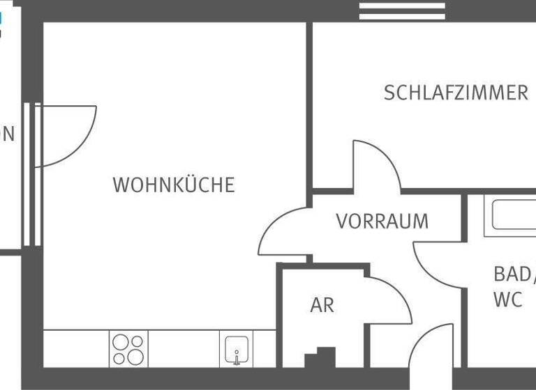 Wohnung zur Miete 355 € 2 Zimmer 54,9 m² Thomatal 1 Thomatal 5592